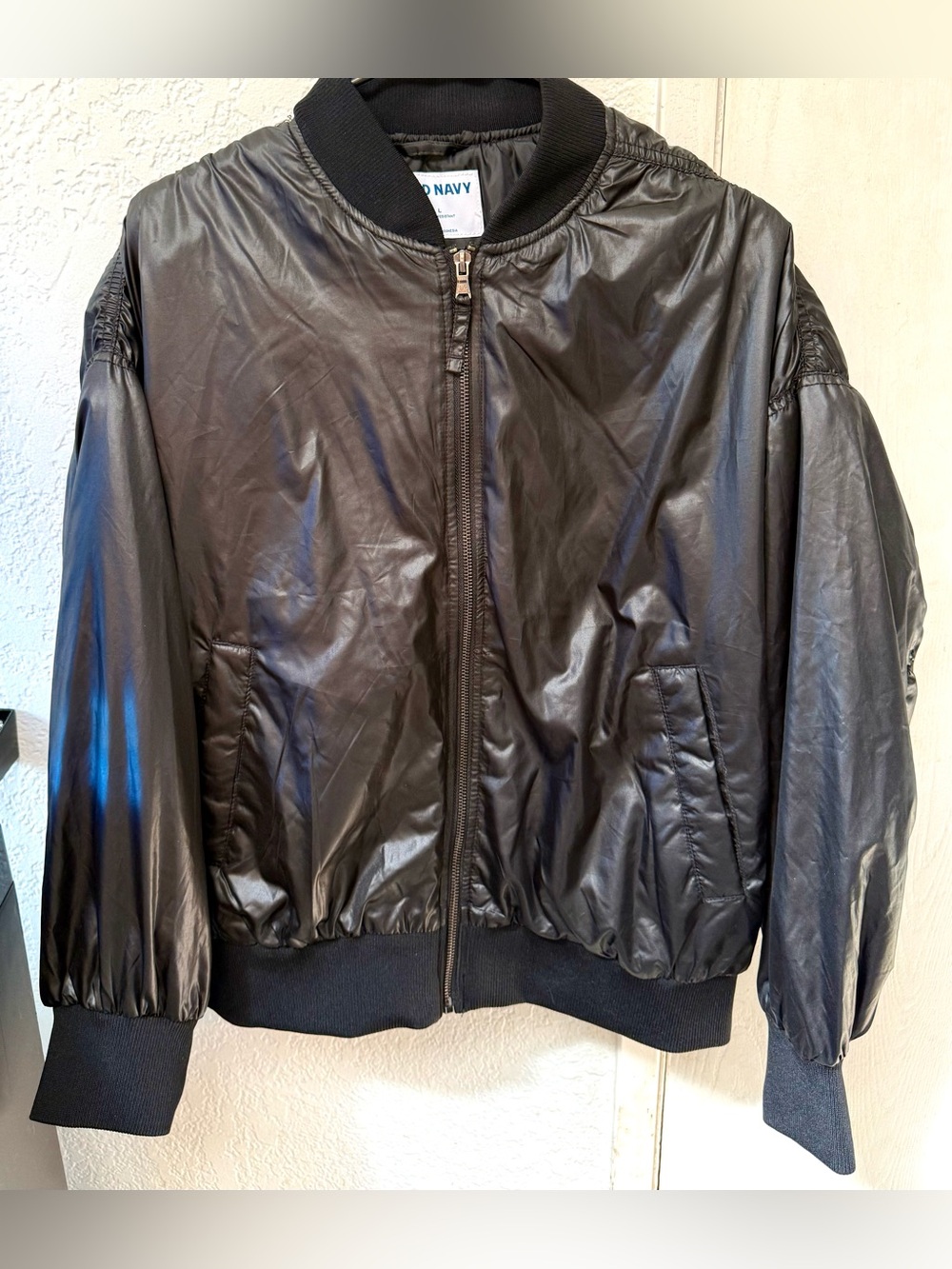 Old Navy Black Bomber Jacket Size Large